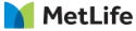 The image displays a logo with the text  MetLife  prominently featured, indicating the name of an insurance company.
